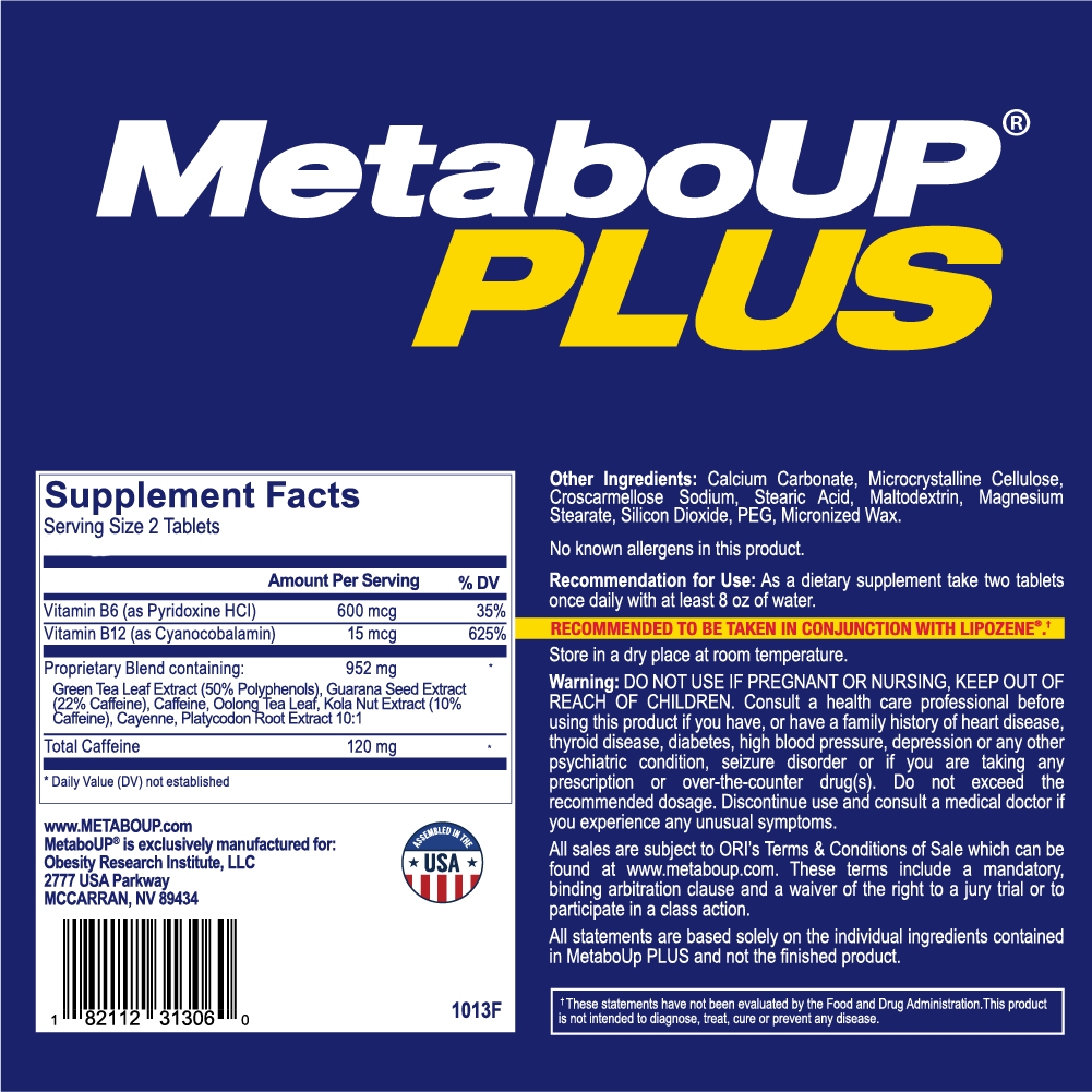 MetaboUP Plus - 2 60 Ct Bottles